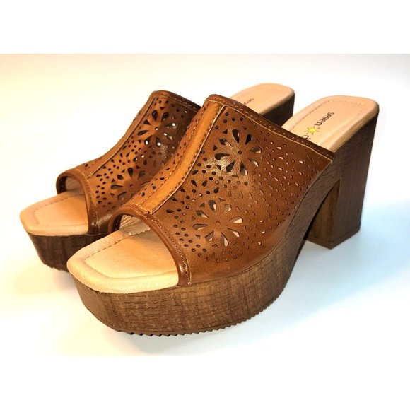 Seven Dials Accent Platform Mules Size 7M - Picture 6 of 10